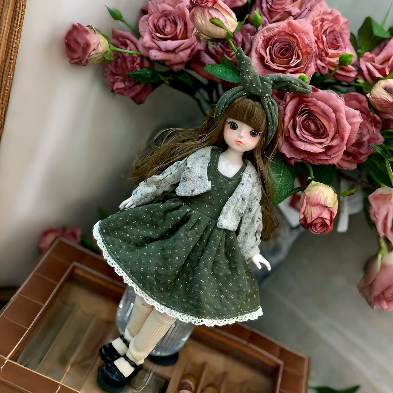 BJD muñeca 6 puntos ropa de bebé 30 cm ropa de princesa juego de juguetes para niñas juego completo de muñecas de fama en línea