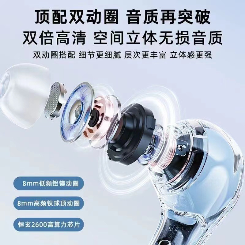 Fabricantes de comercio exterior transfronterizo venta directa de auriculares Bluetooth HK6 auriculares transparentes inalámbricos TWS auriculares HH3