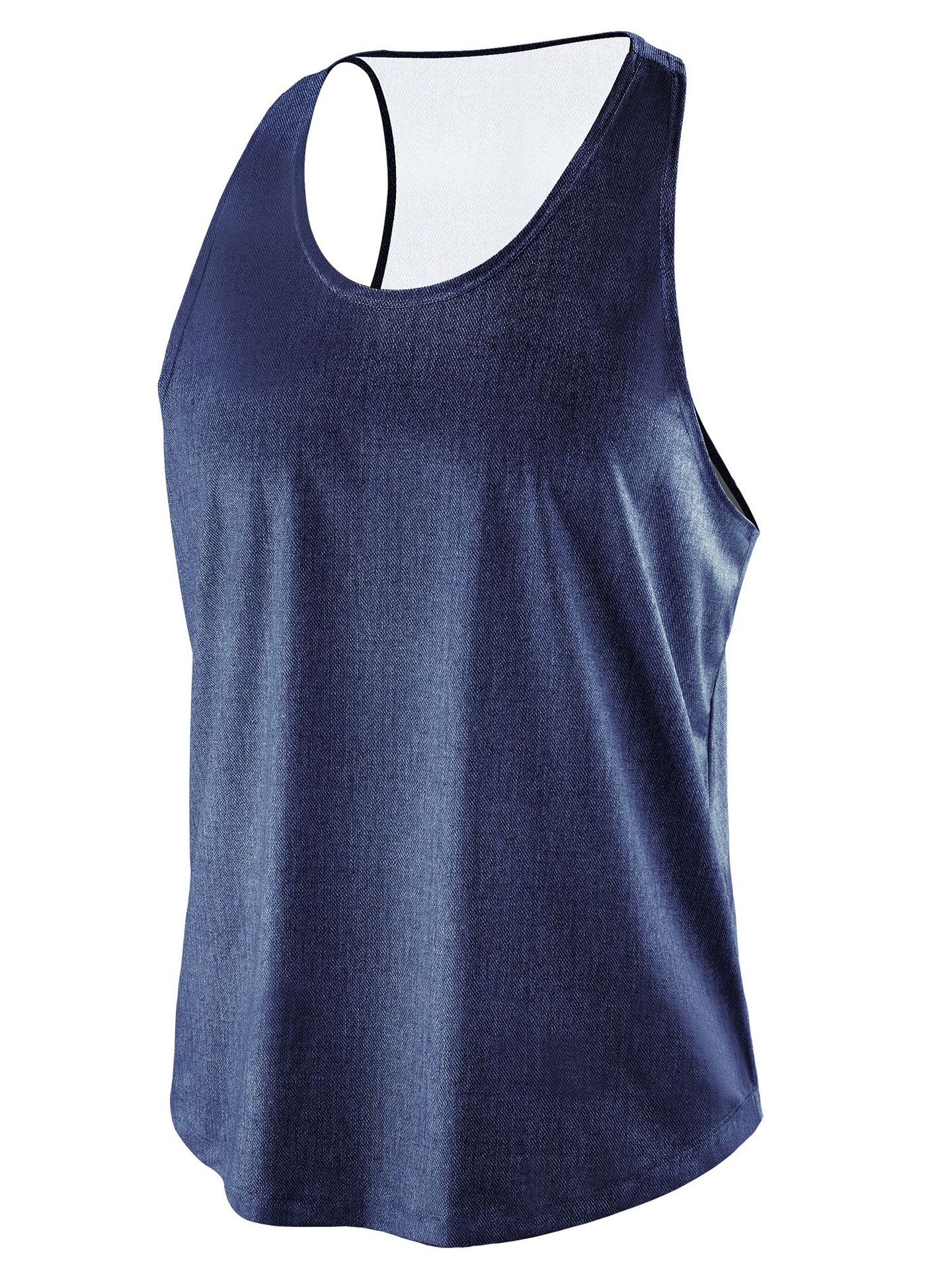 El músculo de los hombres de verano suelta más chaleco transpirable de secado rápido sin mangas camiseta de fitness deportes maratón camisa de entrenamiento
