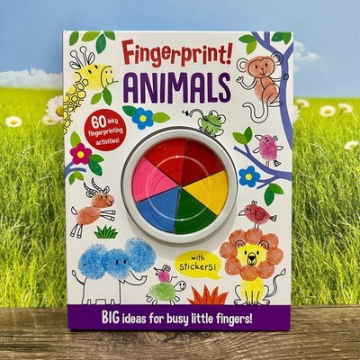 Libro de pintura con huellas dactilares para niños con sellos y tintas ecológicas juego creativo educativo