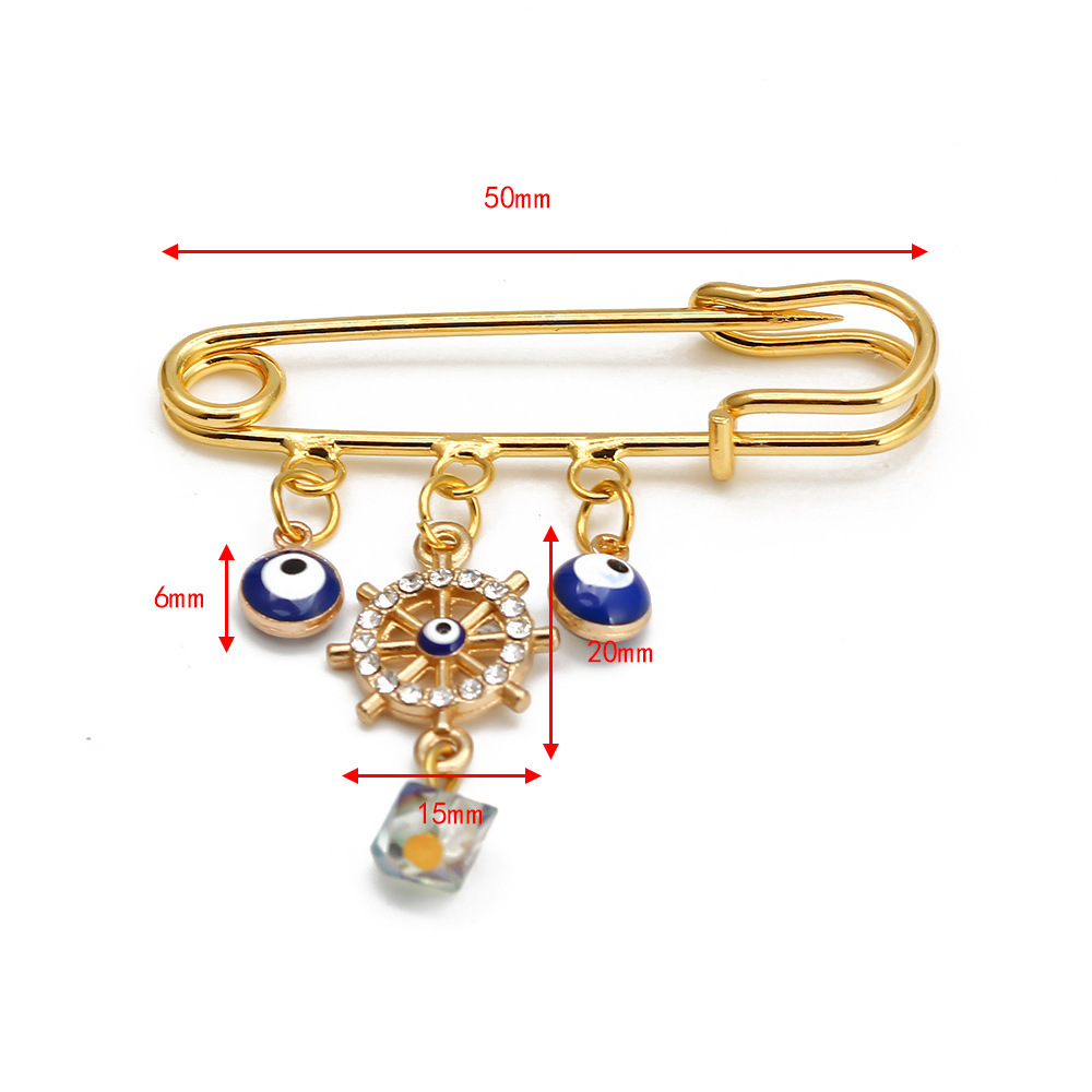 Simple Style Eye Alloy Plating Women's Brooches display picture 32
