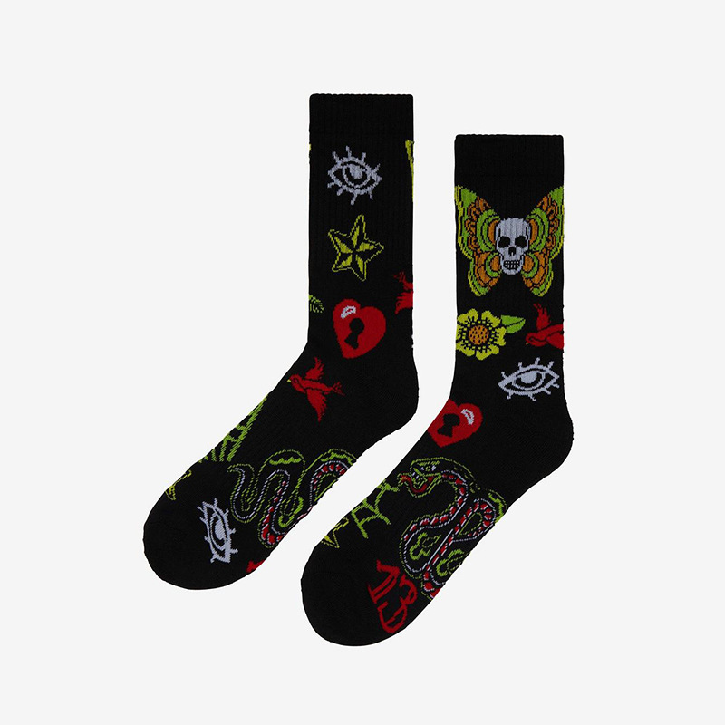 Unisex Simple Style Classic Style Skull Cotton Printing Crew Socks A Pair display picture 3