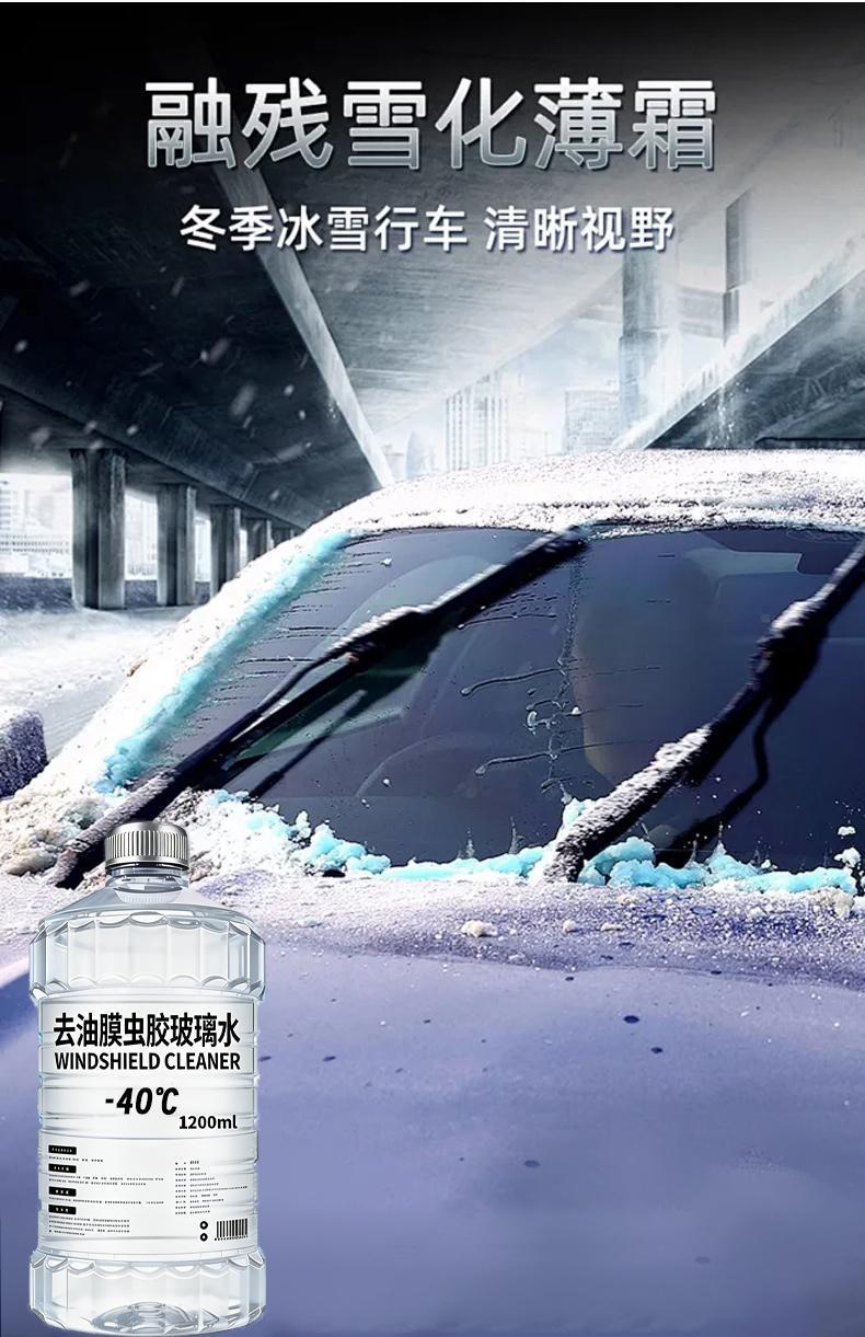 Car windshield washer fluid removes oil film, suitable for all seasons, cleans and removes shellac, wiper fluid in large container, winter anti-freeze cleaning and maintenance