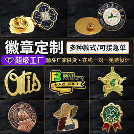 卡通动漫金属徽章定制logo珐琅胸章定做diy烤漆校徽纪念勋章加工