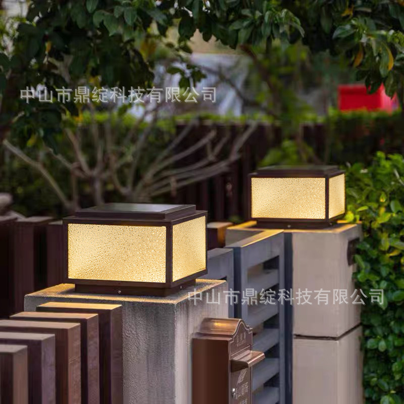 Outdoor Waterproof Solar Column Head Light Garden Light Villa Garden Gate Fence Wall Light Landscape Gate Post Light Outdoor Waterproof Solar Column Head Light Garden Light Villa Garden Gate Fence Wall Light Landscape Gate Post Light