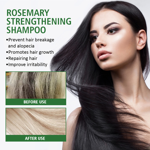 Jaysuing rosemary shampoo prevents hair loss, oil control, fluffy, refreshing and smooth, smoothes dry and frizzy hair