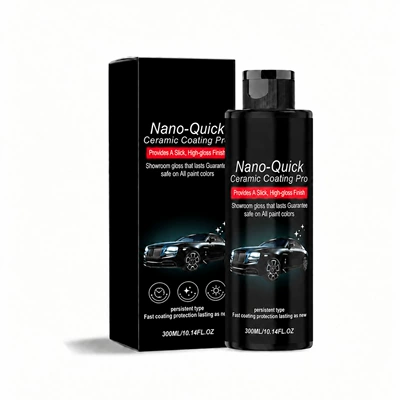 Automotive nano ceramic coating agent, car coating, polishing, cleaning, daily maintenance, stain removal, and brightening care product (Cleaning/curing agent) - 300ml
