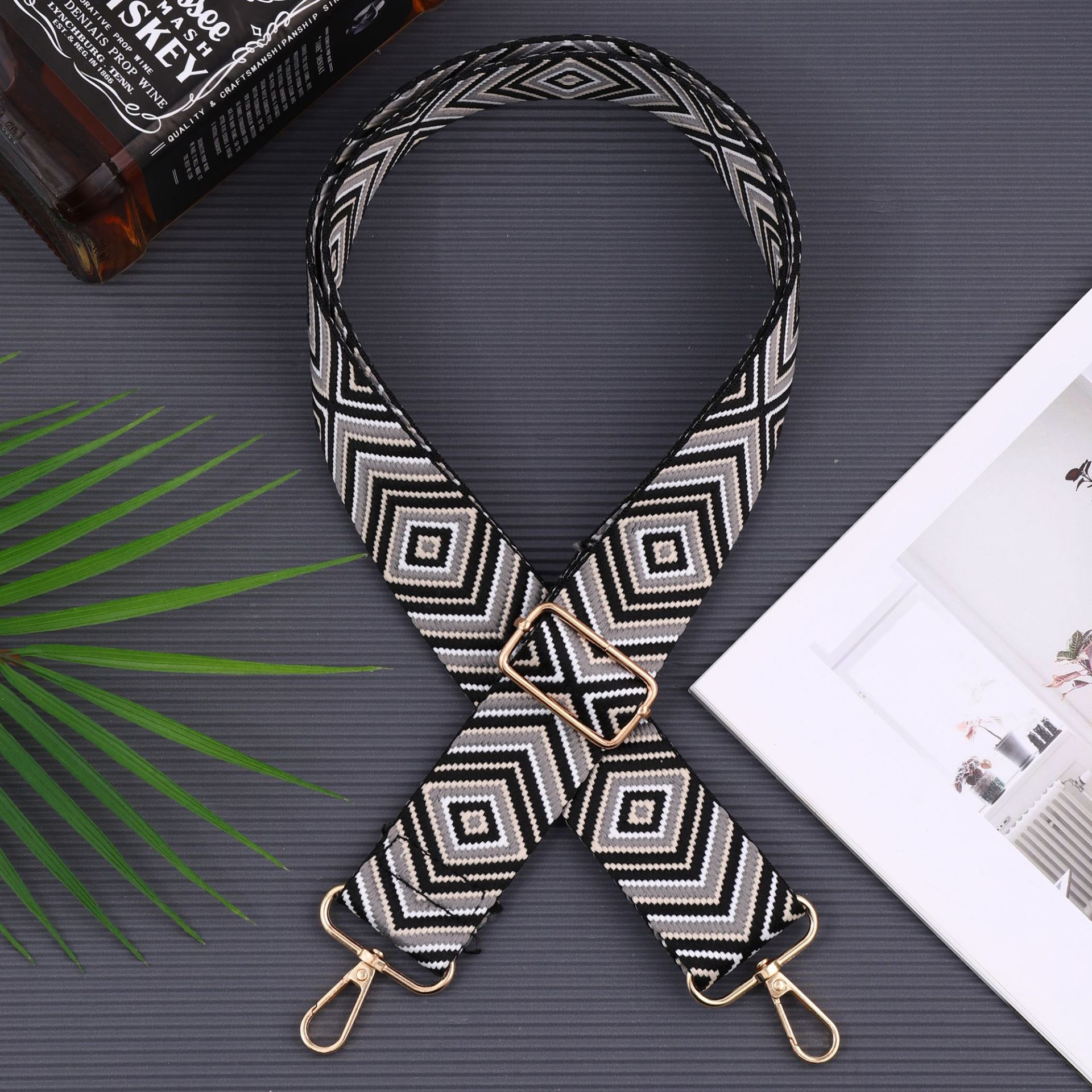 クロスボーダーファッションナイロンワイドショルダーストラップ、調節可能、多機能バッグ、交換可能なショルダーストラップ、旅行用化粧バッグアクセサリー