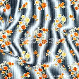 20支精梳棉碎花面料批发韩版条子碎花手工花布童装女装四件套布料