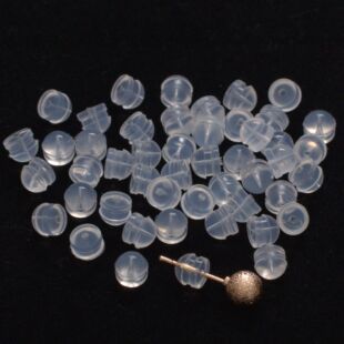 Hamburger ear plug silicone transparent anti-slip anti-allergic earplugs earplugs DIY handmade earring accessories earplugs earplugs
