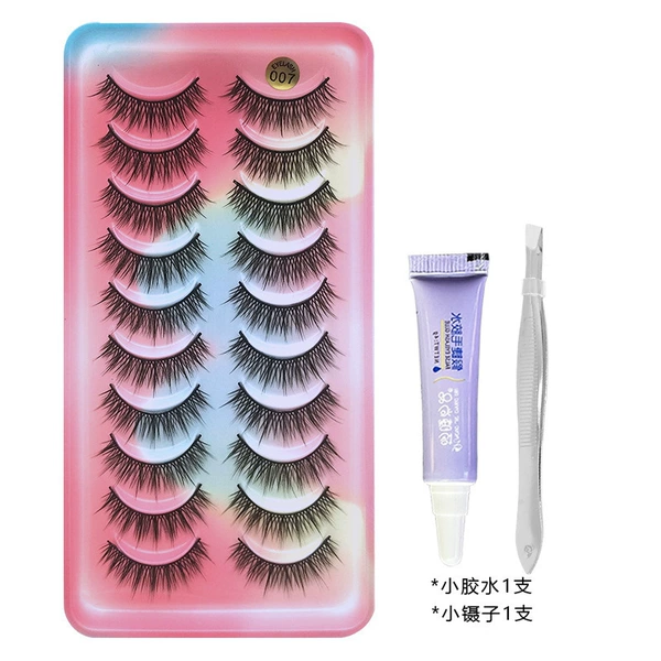 007 thick and dense courses [Ten pairs]+glue sister -in -law