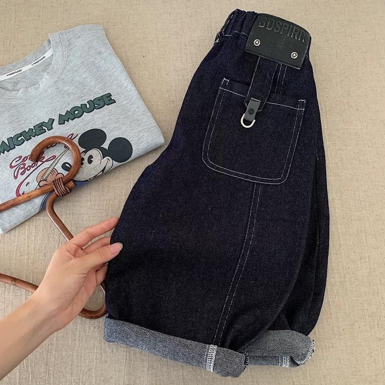 Primavera y otoño pantalones para niños coreanos, jeans para niños, pantalones casuales para niños, pantalones de piernas anchas para niños
