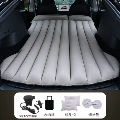 Y/3 Car Inflatable Bed, Suv, Vehicle-mounted inflatable bed - gray-tesla-model-y-with-512m-v-on-board-pump