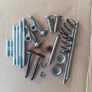 24V貨車空調汽油發電機配件 148F氣門彈簧座搖臂鎖片推桿頂針挺柱