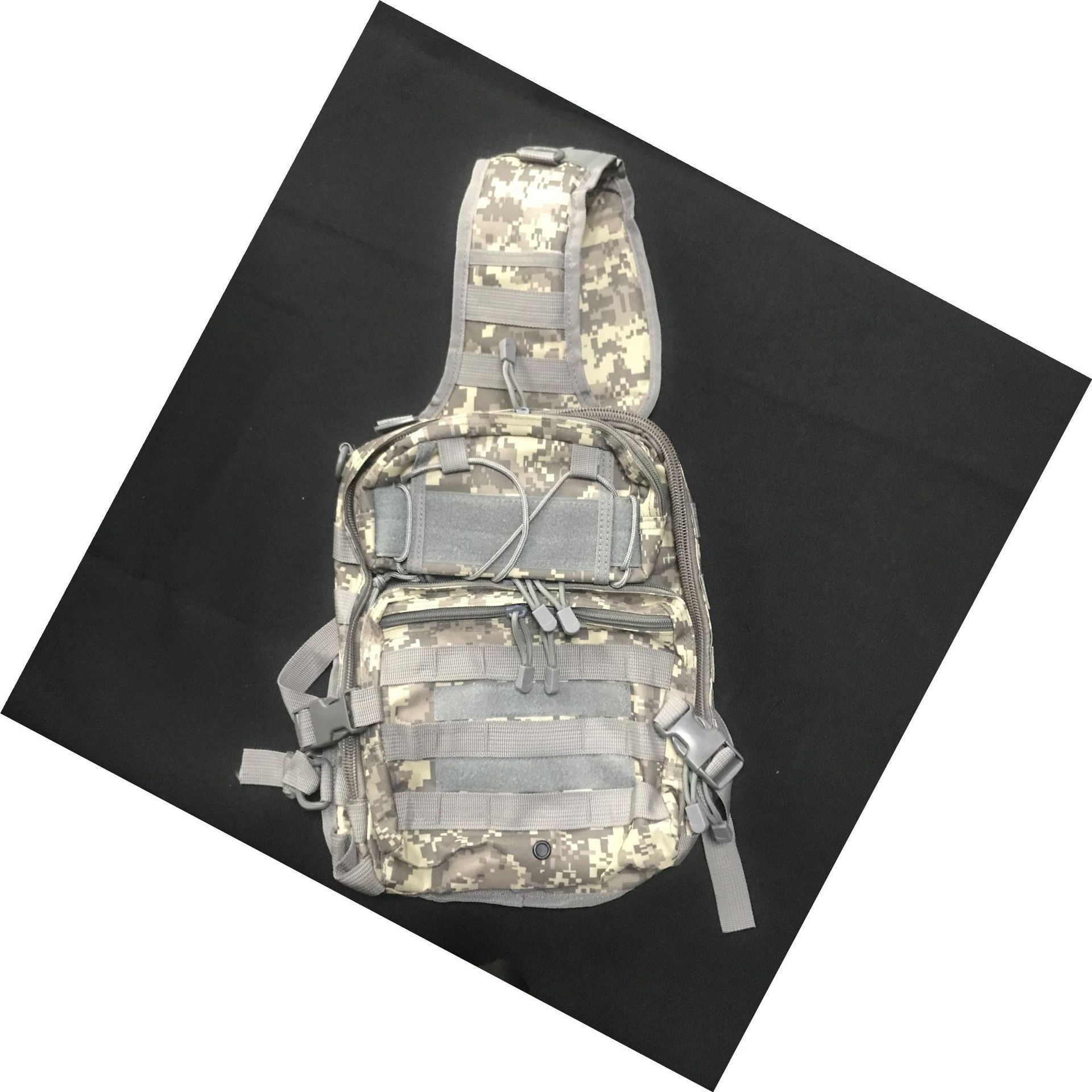 Bolsa de sillín impermeable Oxford tela camuflaje fotografía crossbody bolsa al aire libre hombro táctico bolsa de pecho grande senderismo escalada bolsa