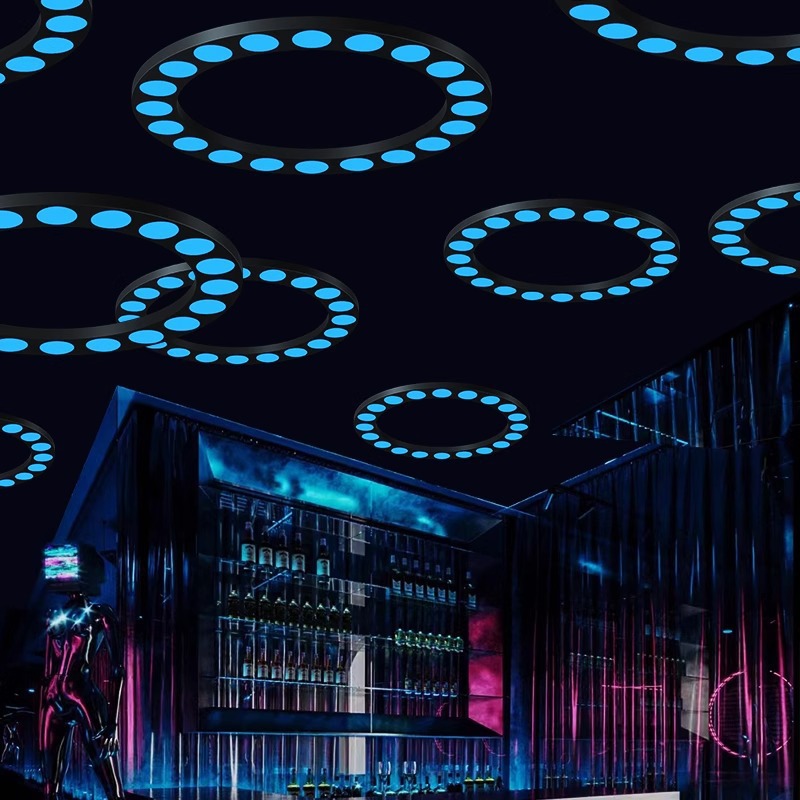 Bar de atmósfera iluminación techo decoración iluminación Hotpot tienda de catering bar bar bar café sala de baile de la noche rueda candelabrera