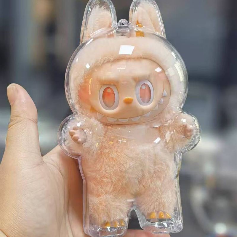 LABUBUラブブ透明保護ケースps~pcプラスチック素材防塵ケース人形外装アクセサリー衣類|undefined