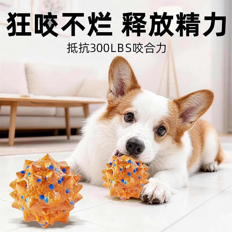柯基狗狗玩具球洁齿磨牙实心耐咬小狗解闷神器宠物防拆家中大型犬