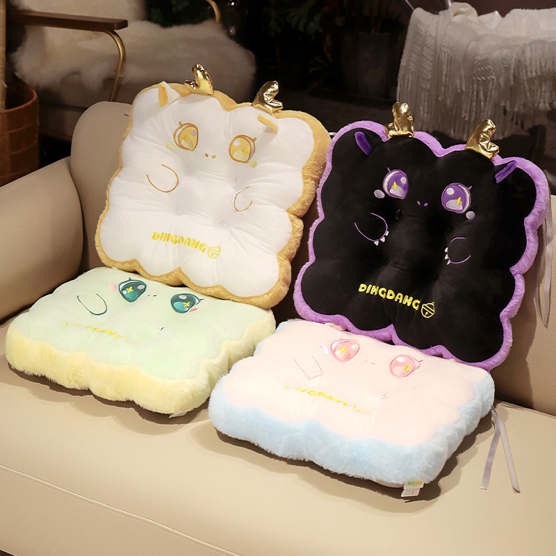 Lindo dragón año cojín a tope cojín del coche cojín a tope cojín de la silla de oficina cojín de larga sesión estudiante aula cojín