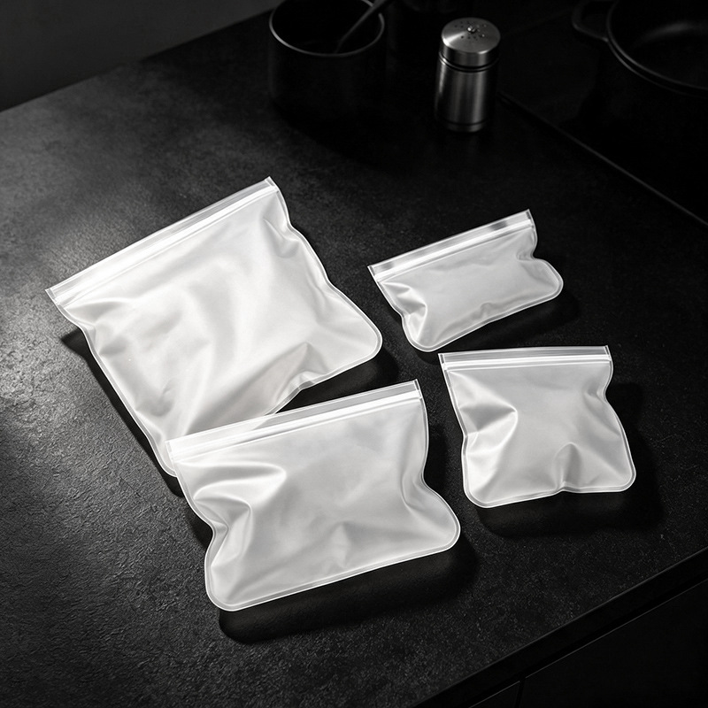 Sealed Bag Fresh-Keeping Food Packaging Bag Self-Sealing Household Plastic Bag Peva Thickeneded Refrigerator Storage Freezer Packaging Bag