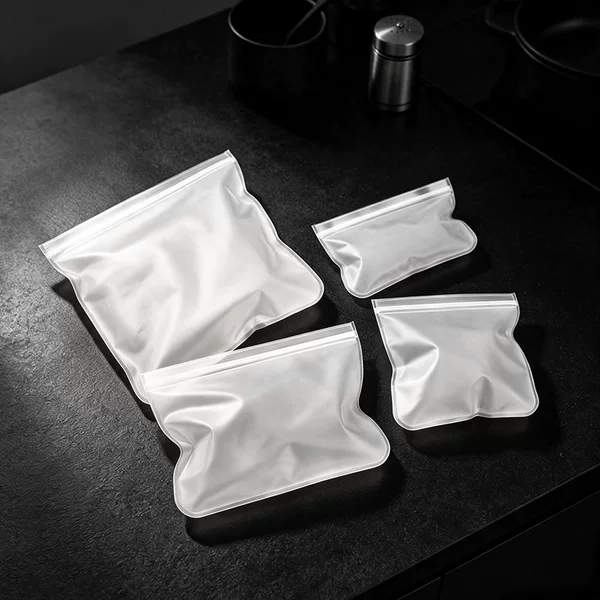 Sealed Bag Fresh-Keeping Food Packaging Bag Self-Sealing Household Plastic Bag Peva Thickeneded Refrigerator Storage Freezer Packaging Bag