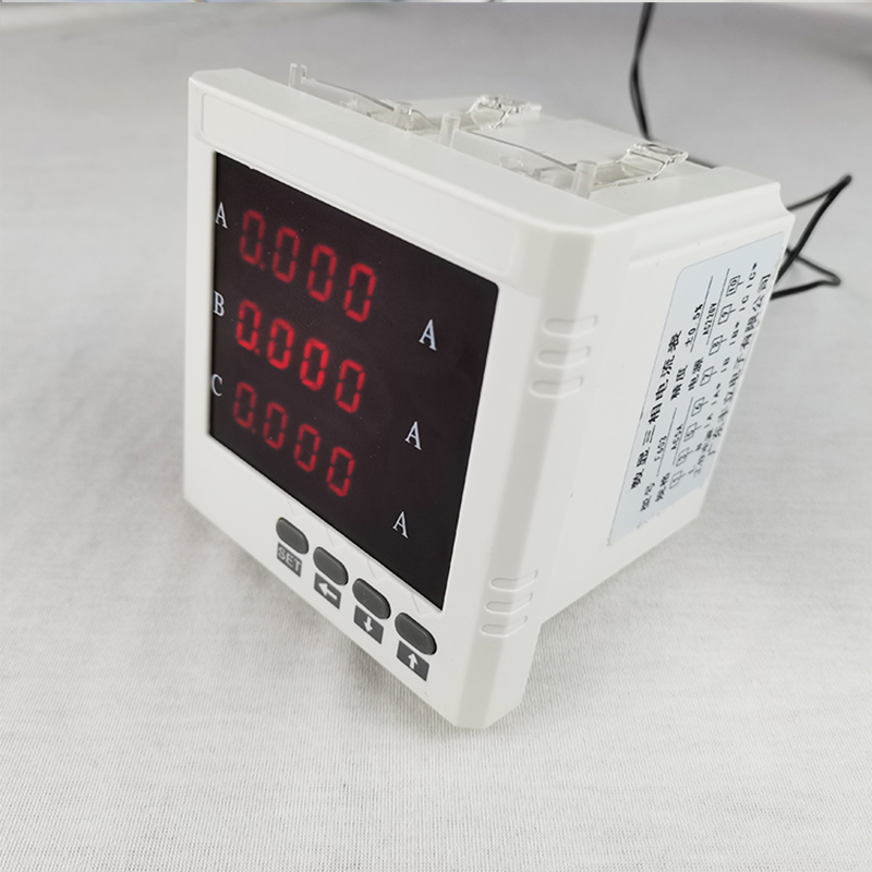 j8三相电流表一套三个牌交流数显智能F603配电子式电流表互g3