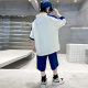 Children's clothing boys summer short sleeve suit 2025 new summer thin big children summer boys sports handsome tide
