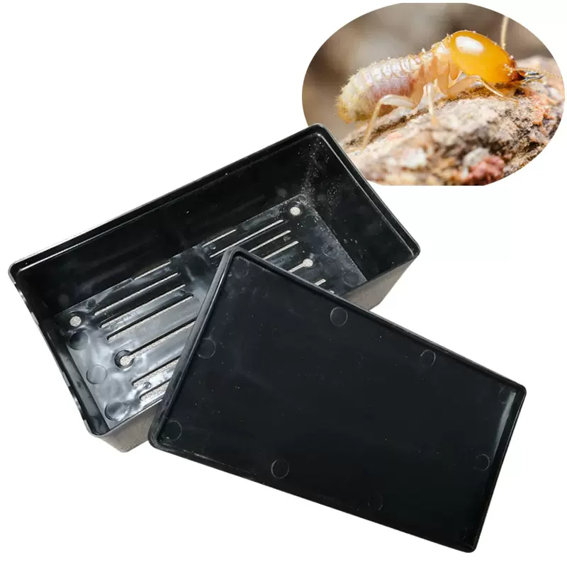 方黑室内白蚁诱杀盒 白蚁防治箱 白蚁饵站灭白蚁监测诱杀装置