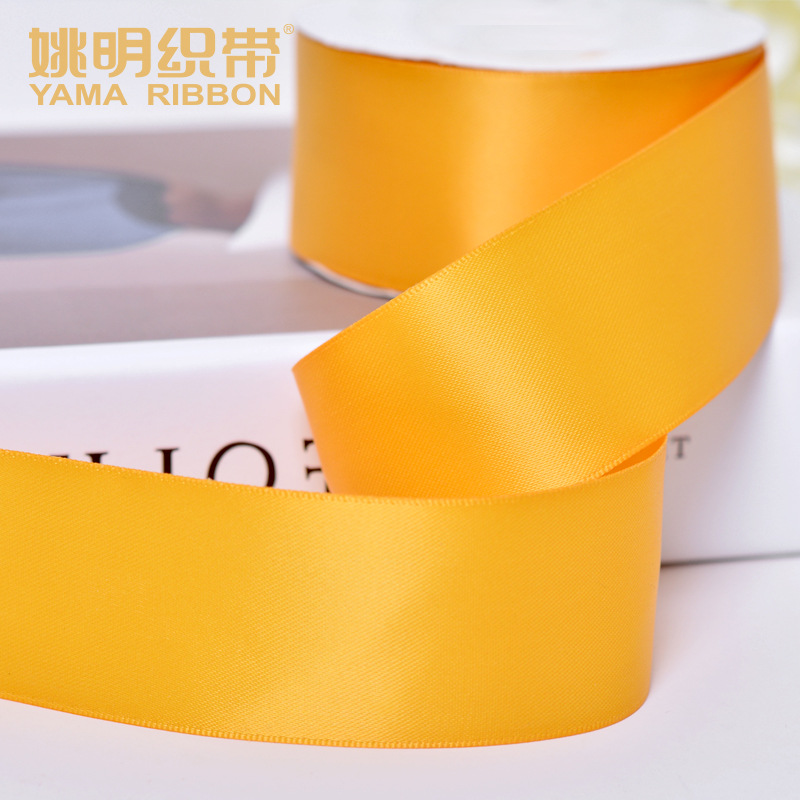 Cinta de satén de doble cara de 4 cm para decoración de globos de boda y festivales, accesorios de embalaje coloridos DIY, accesorios para el cabello, embalaje de regalo.