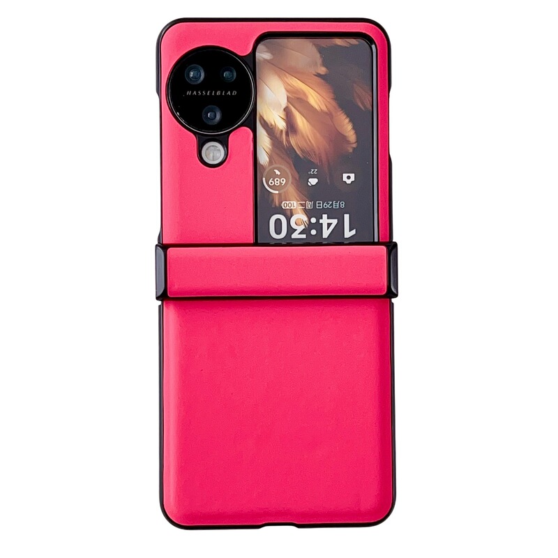 Oppo find n3 flipを適用した新型モランディ純色皮紋三段シンプルな携帯ケース|undefined