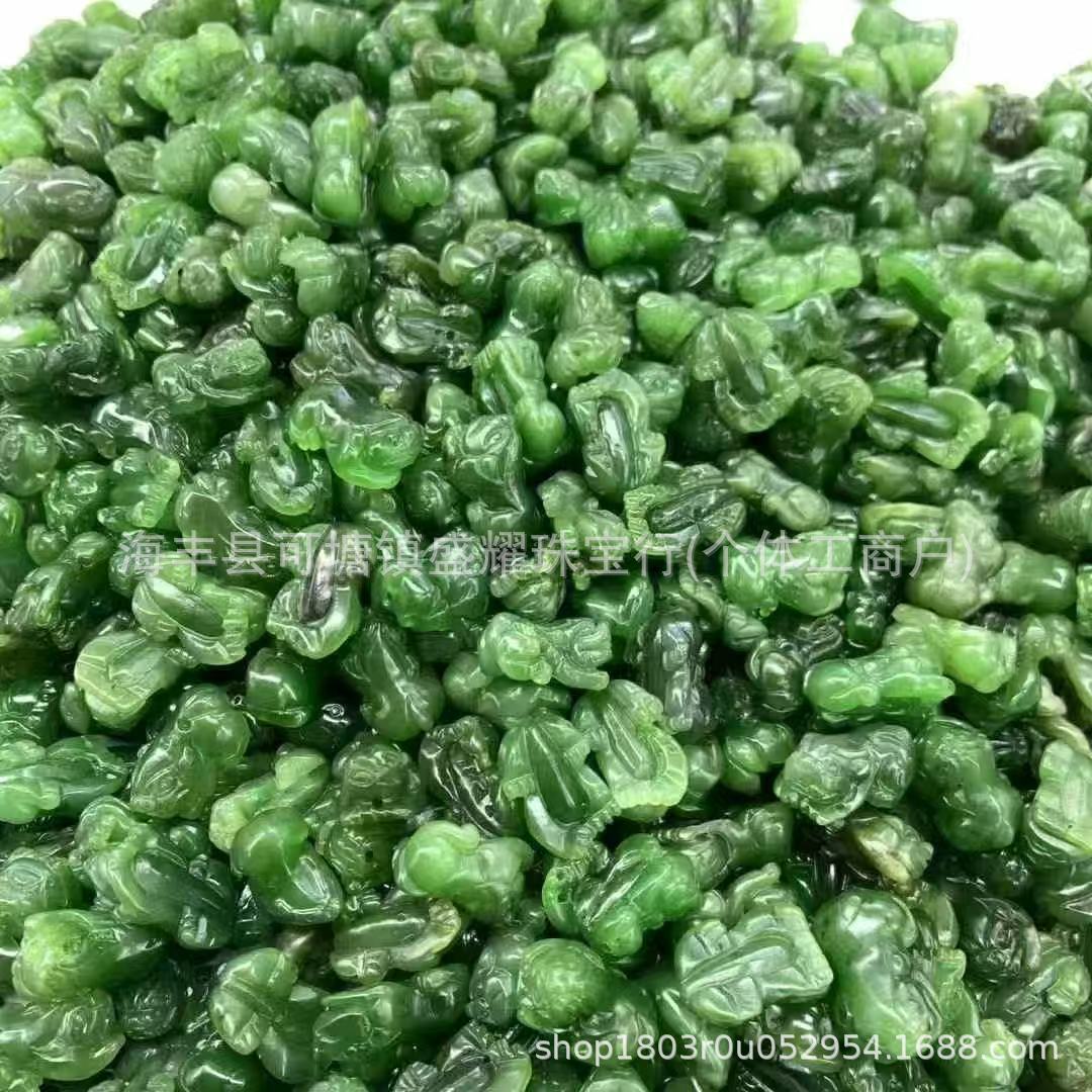 厂家批发 天然和田碧玉貔貅吊坠 挂件 diy饰品 手工配饰