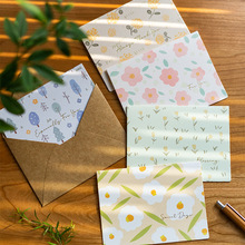 森屿叶日系烫金祝福手写贺卡送女友闺蜜礼物留言卡高级生日小卡片