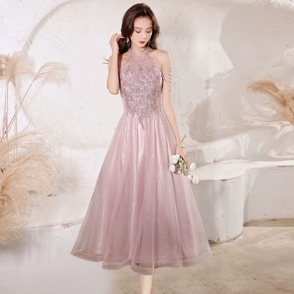 Fuchsia, long, mid-length