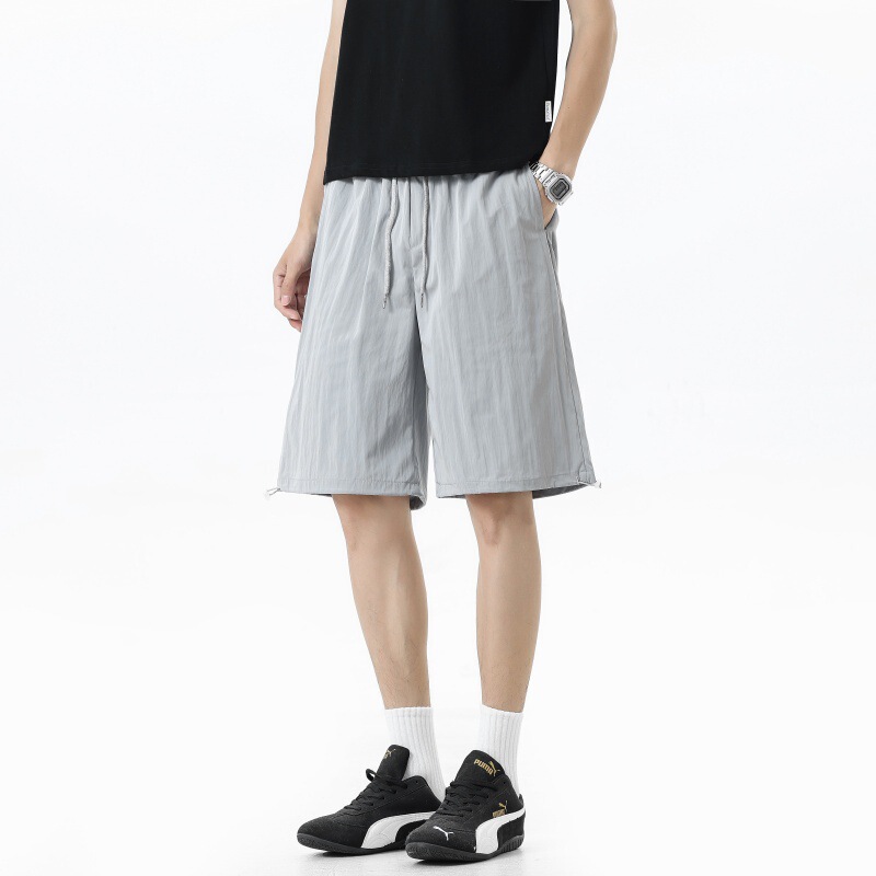 Summer Thin Breathable Shorts for Men, Loose Trendy Quick-Dry Casual Sports Ice Silk Beach Shorts, Five-Point Mid-Length Shorts Summer Thin Breathable Shorts for Men, Loose Trendy Quick-Dry Casual Sports Ice Silk Beach Shorts, Five-Point Mid-Length Shorts