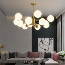 北歐全銅客廳魔豆燈 簡約現代大氣吊燈 溫馨浪漫創意餐廳卧室吊燈
