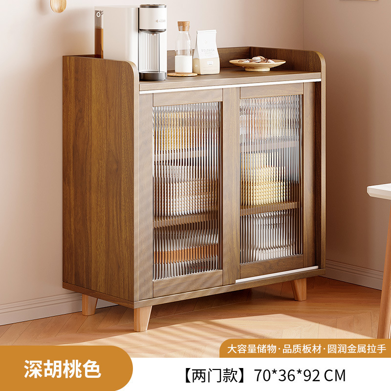 Fábrica directa japonesa gabinete de comedor contra la pared de madera sólida sala de estar armario de té cocina armario de almacenamiento