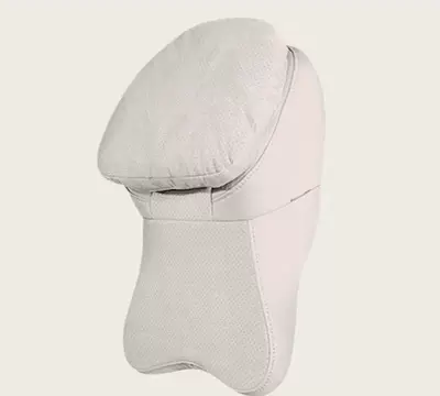 Breathable Suede Fabric Car – Headrest - newly-upgraded-second-generation-warm-rice-single-pack-with-neck-and-back-support