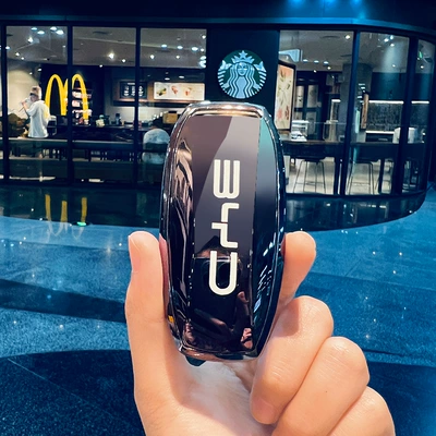 Song Plus Dmi Yuan up Tang | Car key bag - type-a-gradient-gray-single-key-cover