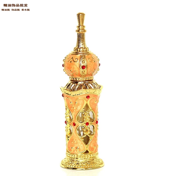 En stock fábrica al por mayor de Oriente Medio botella de perfume botella vacía Árabe Dubai encuentro flores botella de perfume Tierra 12ML