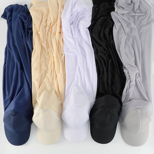 Cross-border solid color jersey scarf and cotton baseball cap one-piece 2-piece hat set for women, new fashion set headscarf