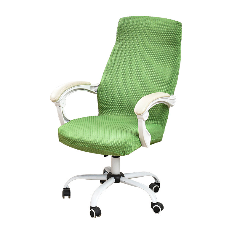 cubierta de silla de oficina de alta gama elástica todo incluido cubierta de silla giratoria con cremallera cubierta de silla de computadora doméstica cubierta de silla de jefe
