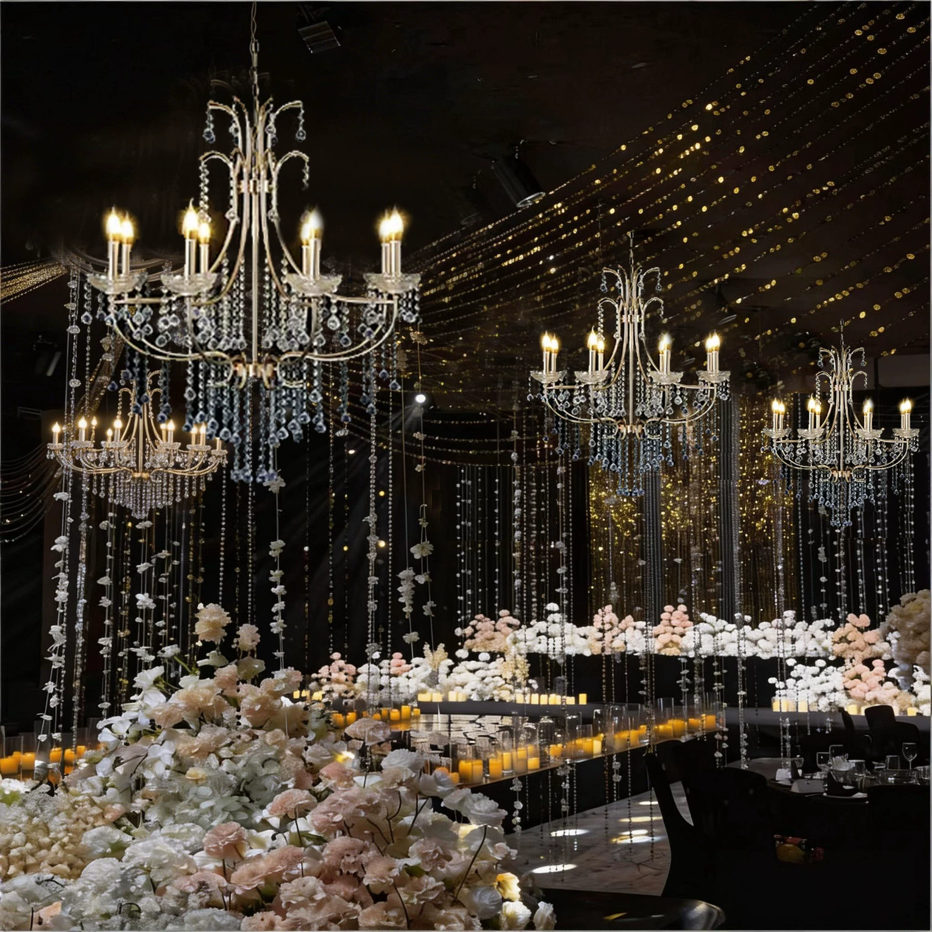 Crystal pendant, ceiling lamp, ceiling ceiling light, European style