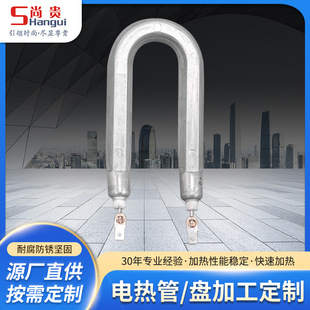 Electric heating tube U-shaped 300W electric kettle heating tube boiler heating tube high-power boiler water tank heating tube customization
