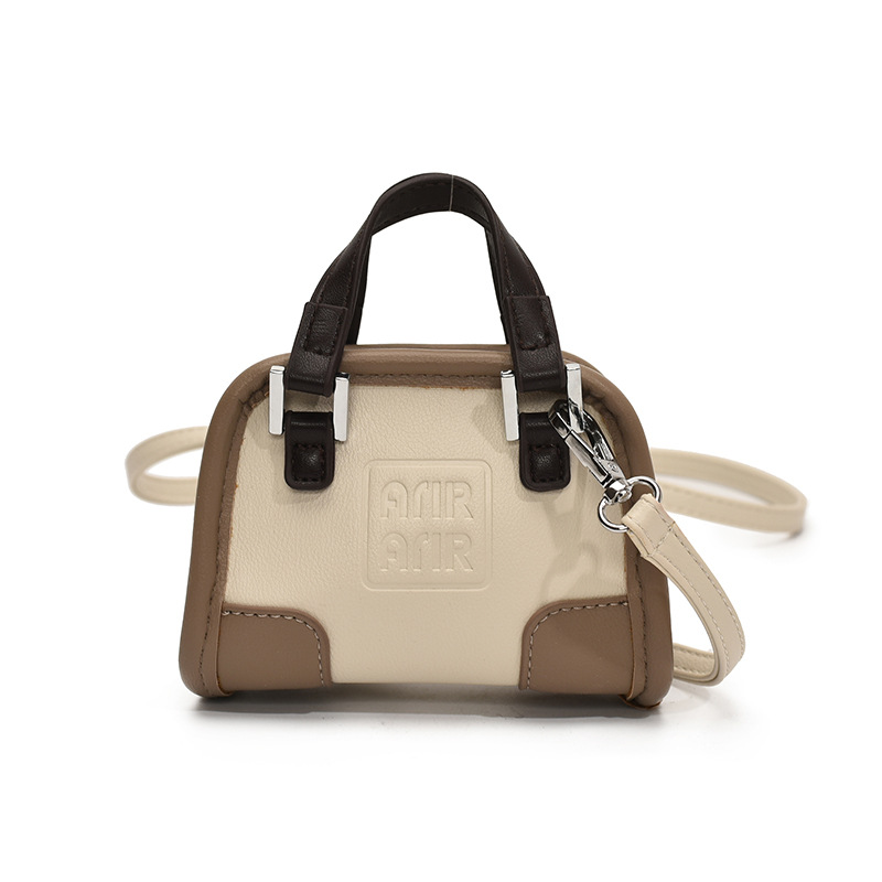 Bolso de hombro de niña de color de contraste de moda coreana, letra de estilo occidental, mini bolso de bebé, nuevo bolso de comercio exterior para niños