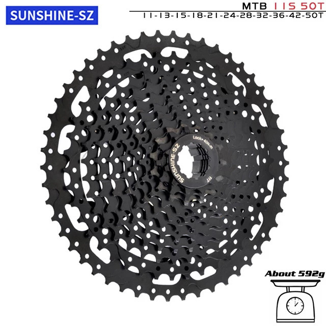 SUNSHINE-SZ フリーホイール 8/9/10/11/12 速 ブラック シマノ対応 マウンテンバイク ロードバイク  詳細画像