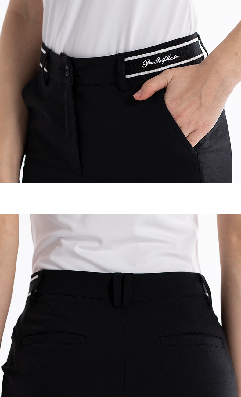 Quần golf nữ ống loe PGM phiên bản Hàn Quốc, thiết kế micro loe tôn dáng — KUZ174-Quần trắng [Micro loe/mỏng/cao], KUZ174-Quần đen [Micro loe/mỏng/cao] chi tiết 11