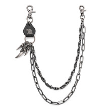 创意潮男女裤链个性链条朋克嘻哈街舞牛仔腰链时尚金属裤子配饰