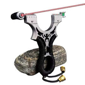 批发铝合金弹工扁皮筋快压线切龙鹰猎渔射击户外竞技弹弓弹弓架