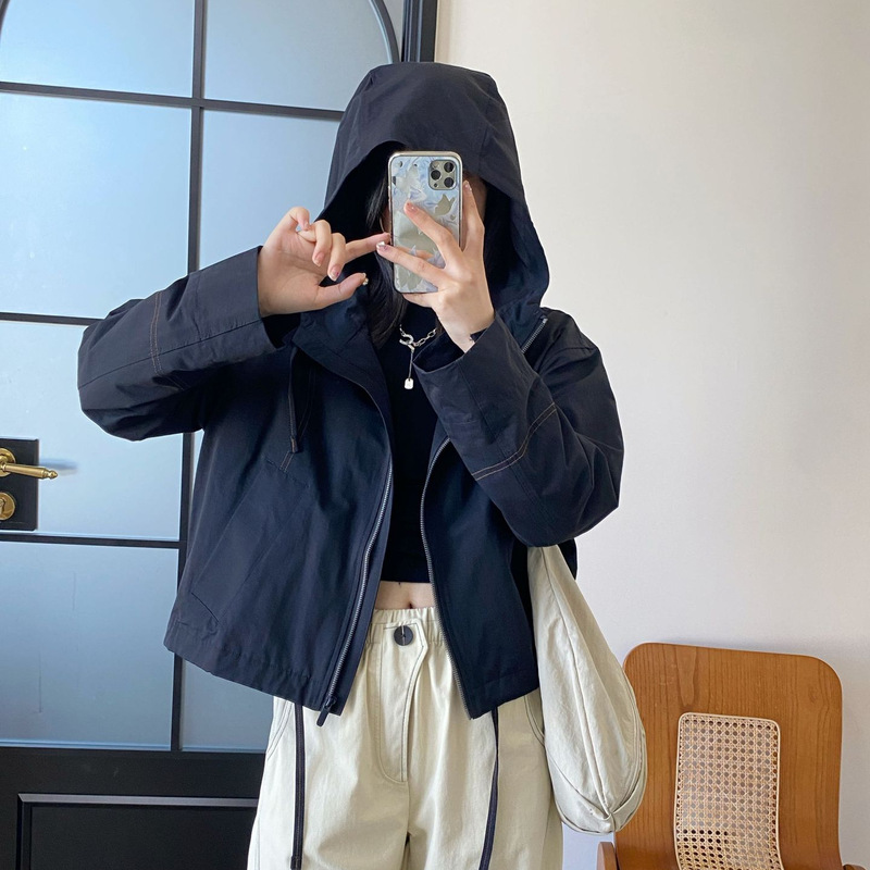 包y25款两色松弛休闲连帽慵懒款休闲夹克 092c403|undefined