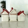 造型跨境陶瓷房子盐罐